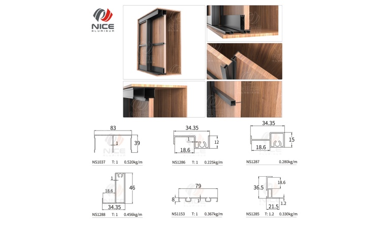 aluminum-wardrobe-door-profile-oem-manufacturer