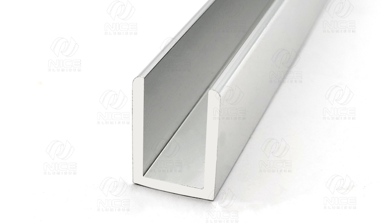 aluminum u channel for balcony glass fixing base system