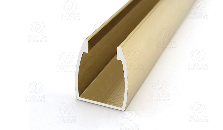 aluminum u profile for frameless glass railing modern design
