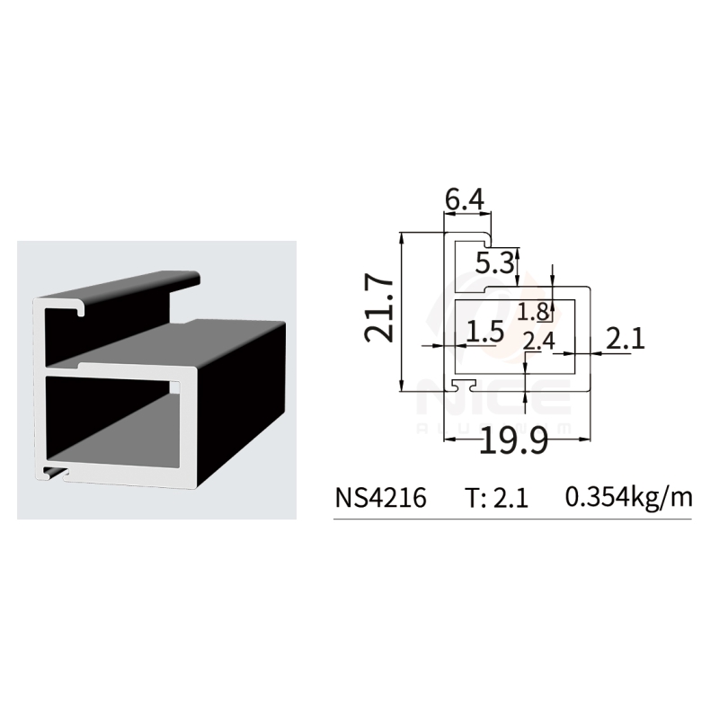 NICE NS4216 Perfil Delgado de 20 mm