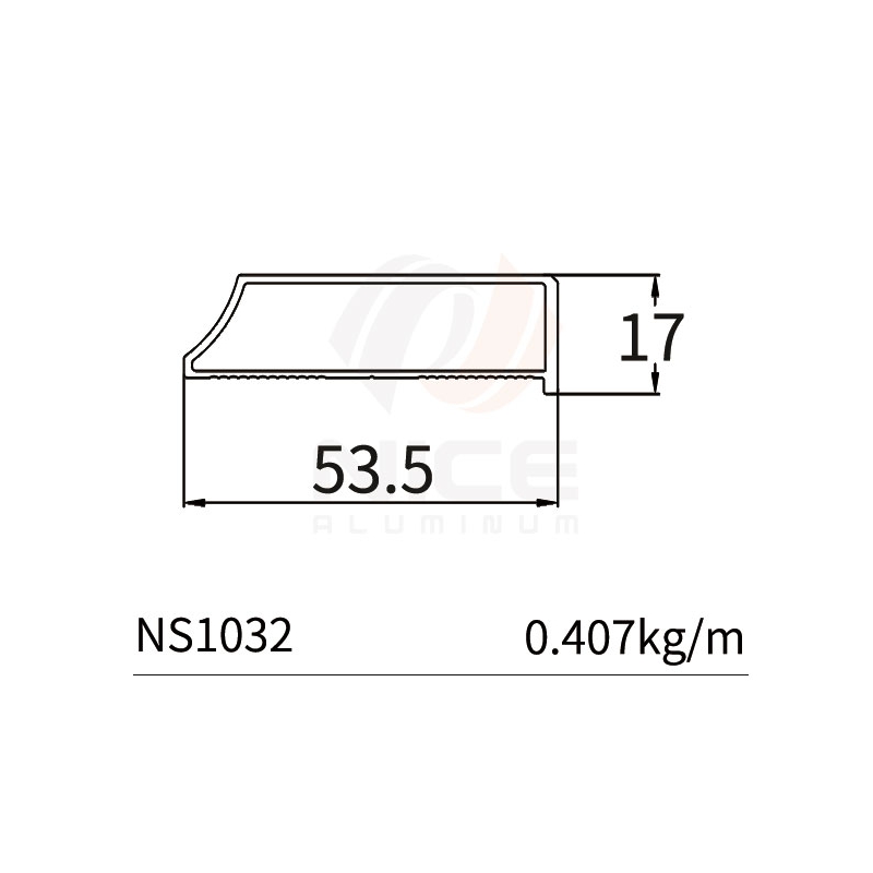 NICE NS1032 Perfil de 45 mm