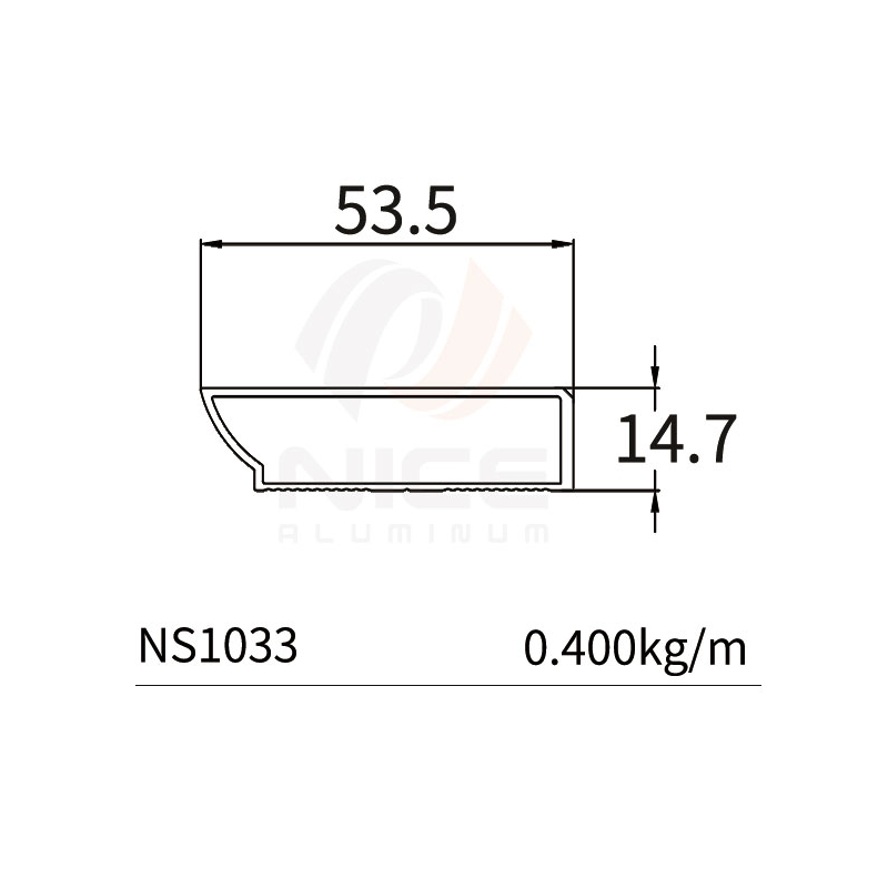 NICE NS1033 Perfil de 45 mm