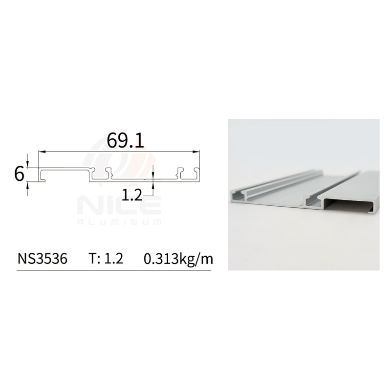 NICE NS3536 Wardrobe Door Profile 3 System