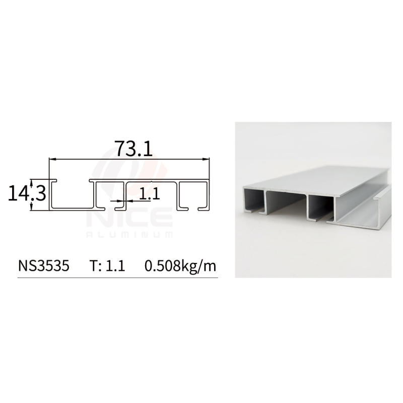 NICE NS3535 Wardrobe Door Profile 3 System
