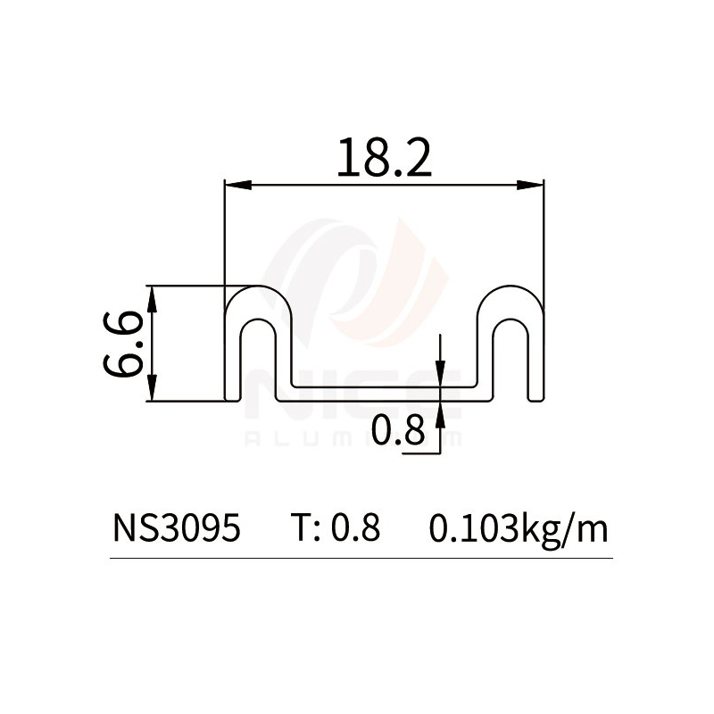 NICE NS3095 Wardrobe Door Profile 4 System