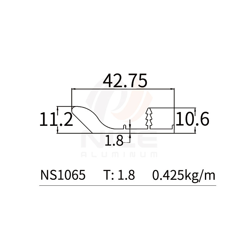 NICE NS1065 Perfil en L