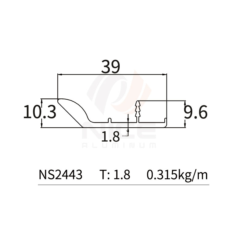 NICE NS2443 Perfil en L