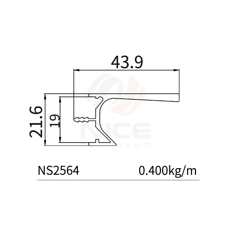 NICE NS2564 Perfil en L