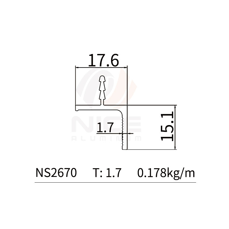 NICE NS2670 Perfil en L