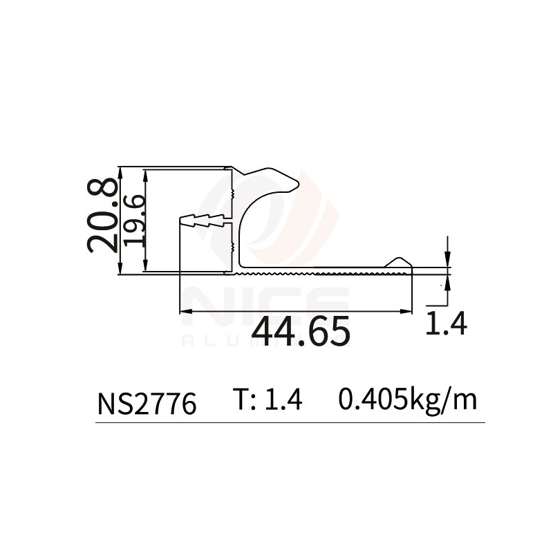 NICE NS2776 Perfil en L