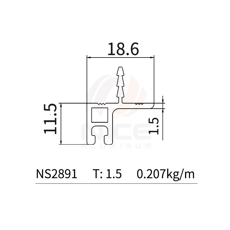 NICE NS2891 Perfil en L
