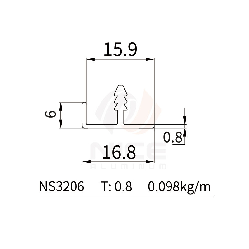 NICE NS3206 Perfil en L
