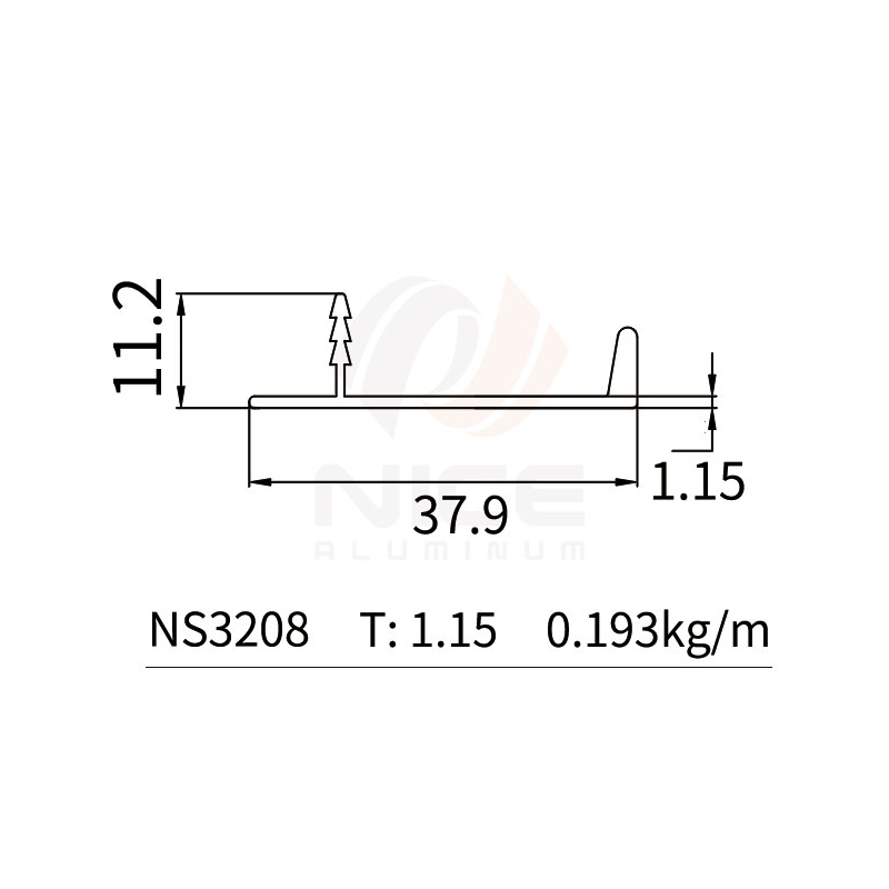 NICE NS3208 Perfil en L