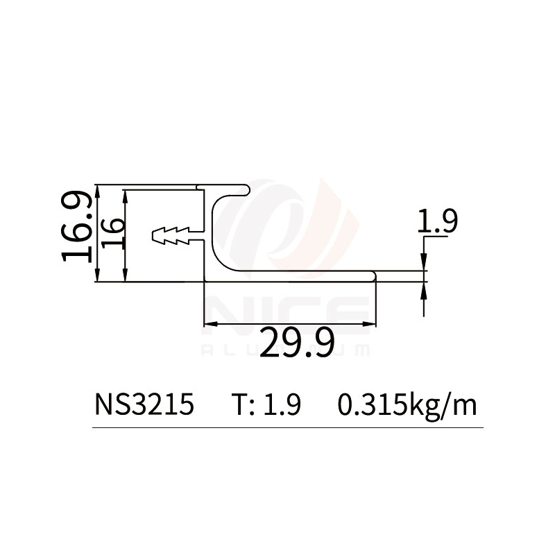 NICE NS3215 Perfil en L