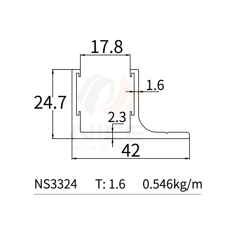 NICE NS3324 U Profile